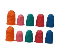 Healeved 10 Piezas De Dedos De Goma Antideslizante, Funda Protectora Colorida Para Puntas Dedos, Agarre Seguro Para Trabajo Manual, Uso Reutilizable Para Cuidado De Manos