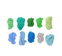 Healeved 10 Piezas de Mechas de Lana para Fieltrar Aguja, Lana de Núcleo Suave de 10 G por Paquete, Suministros de Fieltrado para Principiantes, Materiales para Manualidades y Proyectos