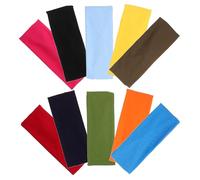 Healeved 10 Piezas Diademas Deportivas Absorbentes para Mujer y Hombre Banda de Transpirable Antideslizante para Yoga Fitness Gimnasio Juego Colores