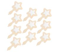 Healeved 10 Piezas Espejos Pequeños de Madera para Manualidades DIY con Diseño Seguro para Proyectos Artísticos y Desarrollo Infantil Fáciles de Manejar y Decorativos para Habitaciones