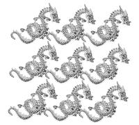 Healeved 10 Piezas lindos encantos de uñas Cierres decoraciones de uñas para nail art uñas postizas wedding decoration joyas decoracion uñas decoración de manicura decoración de uñas Silver