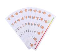 Healeved 10 Piezas Regla de Medición de Dolor Tamaño Plástico 16x4 Cm para Autoevaluación Marcas Fáciles de Leer Adecuado para Evaluación Junto Cama y Clínica