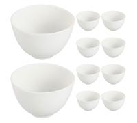 Healeved 10 Tazones de Silicona para Mascarillas Faciales 10 Pcs Tamaño Mediano 103 X 71 CM Recipiente para Mezclar Mascarillas Cosméticas Bol Reutilizable para Cuidado Piel en Casa y