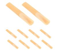 Healeved 10 Unidades Cañas de Clarinete 1.0 Fuerza con Punta Delgada y Corte sin Limar, Respuesta Rápida y Estable, Incluidas Caja de Plástico para Práctica y Ensayo