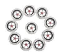 Healeved 10 Unidades Mirilla de Nivel de Aceite Rosca G3/4 para Tanque de Compresor de Aire, Aleación de Aluminio y Vidrio, Compatible para Mantenimiento Industrial y Bombas