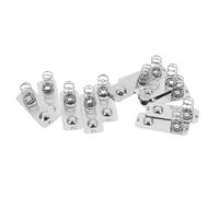 Healeved 10 Unidades Resorte de Contacto de Batería de Plata para Cajas de Batería de Juguetes, Acero Inoxidable, Fácil Instalación, Compatible Dispositivos de Control Remoto
