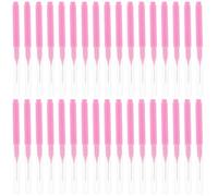 Healeved 100 Cepillos Interdentales para Aparatos de Palillos Interdentales Suaves para Limpieza entre Dientes Portátiles para Viaje Color Rosa