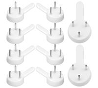 Healeved 100 Ganchos para Marcos de Fotos sin Costuras Ganchos Invisibles para Colgar Cuadros Plástico Duradero 100 Piezas para Paredes de Cemento Madera y Cal Uso en Hogar y Oficina