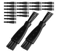 Healeved 100 Piezas Cepillo de Limpieza para Afeitadoras Diseño Doble Cabeza Cepillos de Plástico para Detalles y Uso Doméstico Herramienta Portátil para Baño y Mantenimiento de Precisión