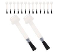 Healeved 100 Pinceles de Repuesto para Botella de Esmalte de Uñas, Cepillos Pequeños para Gel, 11x45 Mm, 10 Unidades para Manicura Profesional y Decoración de Uñas