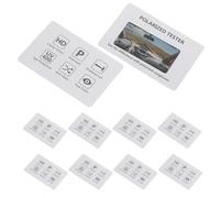 Healeved 100 Unidades Tarjeta de Prueba de Polarización para Gafas de Sol con Patrón para Verificar Función Polarizada Diseño Compacto y Fácil de Usar