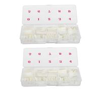 Healeved 1000piezas Puntas De Uñas Postizas Naturales Para Diseño De De Uñas Kit De Artificiales Para Mujeres Para Bodas y Diy