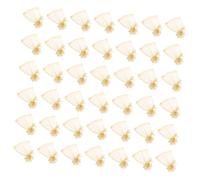 Healeved 100piezas Bolsas De Malla Con Cordón Para Guardar Joyas Bolsitas Para Regalos De Boda Bolsa De Malla Para Dulces y Tarjetas Color Transparente