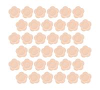 Healeved 100piezas Discos de Algodón Portátiles Hipoalergénicos Parche de Aceite Adhesivo Desechable Compresas de Aceite de Ricino para Uso Enfermería Unidades Material Absorbente
