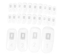 Healeved 100piezas Puntas De Práctica Para Uñas Transparentes Para Arte De Uñas Para Salones y Uso Personal Muestras De Diseño y Exhibición De Esmalte