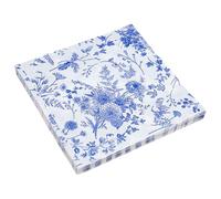 Healeved 100piezas Servilleta Azul y Blanca de Papel Motivos Vintage Unidades Desechables Hogar Fiestas y Eventos de Recepción de Boda