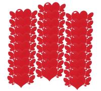 Healeved 100piezas Tarjeta de Deseos para San Valentín Tarjetas Forma de Corazón de Papel Kraft de San Valentín Decoraciones de Obsequio para Fiestas de Boda