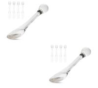 Healeved 10piezas Aplicadores De Crema Para Ojos Cucharas De Masaje Para Cuidado Facial Herramientas Prácticas Para Aplicar Cosméticos Sin Contacto Directo