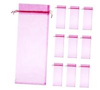 Healeved 10piezas Bolsa Para Envasar De Organza Transparente De Obsequio Para Botellas De Vino Eventos