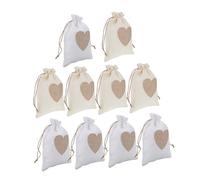 Healeved 10piezas Bolsitas De Almacenamiento De Cordón Diseño De Corazón Para Fiestas y Eventos y Prácticas y Reutilizables Para y Decoraciones