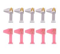Healeved 10piezas Clips Para Posicionamiento De Uñas De Acrílico y Gel Uv Herramienta De Manicura Profesional Para Diseño De Arte Uñas Clips De Salón y Uso Personal