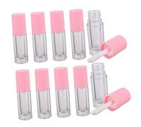 Healeved 10piezas Frascos De Brillo Labial De Reciclables Con Tapón De Cepillo Interior Para y Negocios Transparente Para Ver El Volumen Restante Para Gloss Labios y Brillo De Labios