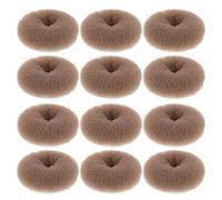 Healeved 12 moldes para moños: Herramienta para hacer moños para mujer - Moldeador de de 8 cm para niñas - Molde pequeño para crear en festivales de baile y ocasiones especiales