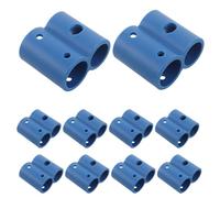 Healeved 12 Piezas 12 Abrazaderas de Tubo en Forma de 8 para Asiento de Inodoro Elevado, Clips Plásticos para Reparación y Soporte de Silla de Ruedas, Compatibles Tubos de 22-27,5 MM,