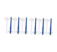 Healeved 12 Piezas Cepillo De Dientes Falso De Doble Cabeza Cepillos De Dientes Para Adultos Cepillo Para Dentaduras Postizas Cepillos De Dientes Manuales Dentadura Postiza Parcial Cepillo