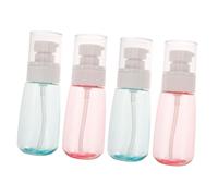 Healeved 12 Piezas contenedores de viaje travel bottles Botellas de plástico tratamientos faciales de viaje botella vacía separada Limpiador Facial loción botella cosmética de viaje champú