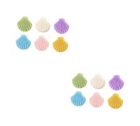 Healeved 12 Piezas esponja facial esponja para puntos negros encantos de sirena carbón esponjas esponja limpiadora facial esponja de planta colocar algodón