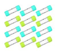 Healeved 12 Piezas Estuche Rígido para Lentes Rgp Caja Portátil con Compartimentos Individuales para Almacenamiento Seguro y Viaje Compatible con Lentes Blandas y Esclerales