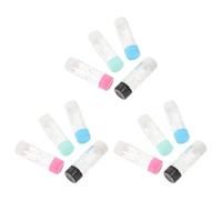 Healeved 12 Piezas Negro, Verde, Rosa, Azul Compartimentos Dobles Independientes, Caja Portátil de Plástico Resistente para Viaje y Almacenamiento Higiénico