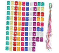 Healeved 120piezas Accesorios Cabello Anillos Trenzar Cuentas Extensiones Trenzas Metal