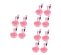 Healeved 12juegos Herramientas Para Facial Incluye Cuenco Cepillo Cucharas Botella De Spray y Esponja Limpiadora Rosa