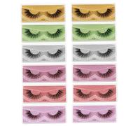 Healeved 12pares Mixed Volume False Eyelashes for Makeup and Beauty for Parties and Daily Use