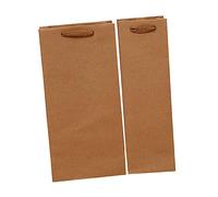 Healeved 12piezas Bolsa De Vino Bolsas De Papel Kraft Para Envasar Vino Para Almacenamiento De Bebidas y Regalos