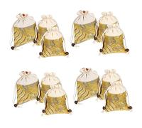 Healeved 12piezas Bolsitas De Saco De Satén Cordón Para Joyería Dulces y Diseño Clásico Para Fiestas y Bodas