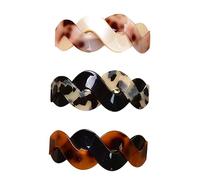 Healeved 12piezas De Pelo De Tortuga Diseño Accesorios De Cabello Acrílico Tortuga Para Uso Diario y Ocasiones Especiales