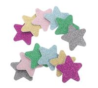 Healeved 12piezas Limas de Uñas Forma de Estrella Unidades Limas Desechables Purpurina para Navidad Mini Bloques Pulidores para Manicura y Pedicura