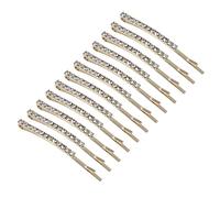 Healeved 12piezas Pasadores De Pelo Gemas De Imitación Elegantes Carácter Para y Niñas Dorados y Para Diario