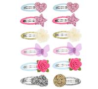 Healeved 12piezas Prendedores Pelo Niña Clips Pelo Horquillas Pasadores Para Niñas Accesorios Cabello Diseño Adorable