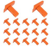 Healeved 14 Piezas Botón Interruptor de Plástico Naranja para Escalera Extensible de Aluminio, Resistente y Antirrobo, Accesorio de Repuesto para Uso Doméstico y Mantenimiento en Interiores