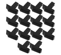Healeved 14 Piezas Hebilla de Plástico para Escalera Telescópica de Aluminio Botón Interruptor Negro, Accesorio Resistente Mantenimiento Interior y Exterior