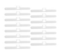 Healeved 15 Piezas de Soporte para Persianas Verticales Diseño de Doble Orificio, Plástico Blanco Ajustable y Versátil para Reparación y Decoración del Hogar