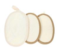 Healeved 15 Piezas Toalla De Baño De Lufa Almohadilla Exfoliante De Esponja Vegetal Depurador De Espalda Exfoliante Esponja De Ducha Esponjas De Baño Pasar Un Trapo Poliéster Algodón Limpio