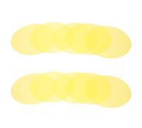 Healeved 15 Unidades Filtros Adhesivos Redondos de Luz Amarilla Cálida de 4,7' Película Difusora Pet para Atenuación y Difusión en Iluminación de Relajación y Uso Diario