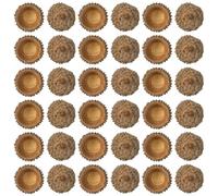 Healeved 150 Piezas Tapas de Bellota Naturales 1-2,5 Cm para Manualidades, Rellenos para Jarrones Decoración Otoño Navidad Acción de Gracias Hogar DIY Accesorios Rústicos