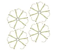 Healeved 150 Piezas Unidades Grapas para Tubo de Acero con Clavo Soporte Gancho para Fijación de Tuberías y Cables Construcción y Reformas