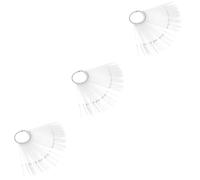 Healeved 150piezas De Color Para Uñas Forma De Ventilador Práctica y Transparente Para Arte De Uñas Tips Falsos Para Manicura